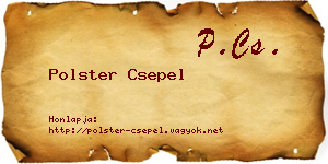 Polster Csepel névjegykártya